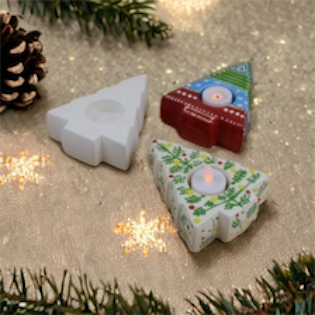 Xmas Tree T-Light Holder (carton of 6)