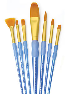 7 PC GT OVAL VARIETY BRUSH SET 3 pack