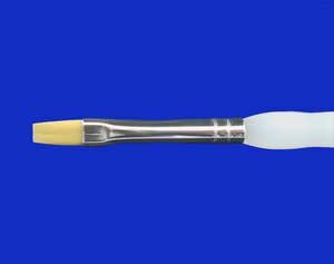 Gold Taklon Shader Soft Grip Brush - Single