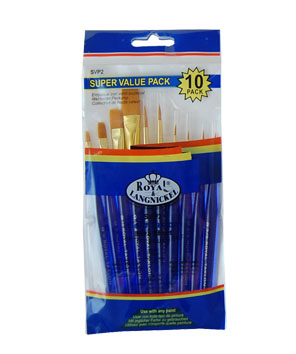 Gold Taklon Ultra Short Brush Set