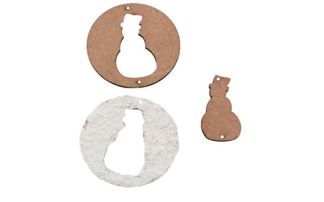 MDF Xmas Duo Deco Snowman set