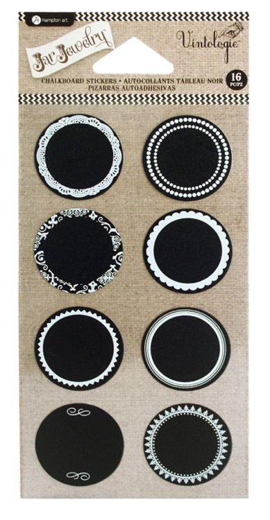 Chalkboard Stickers Circles