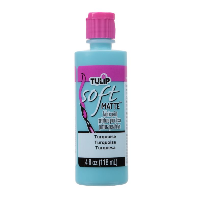 Tulip Matte Turquoise Soft Fabric Paint 4oz