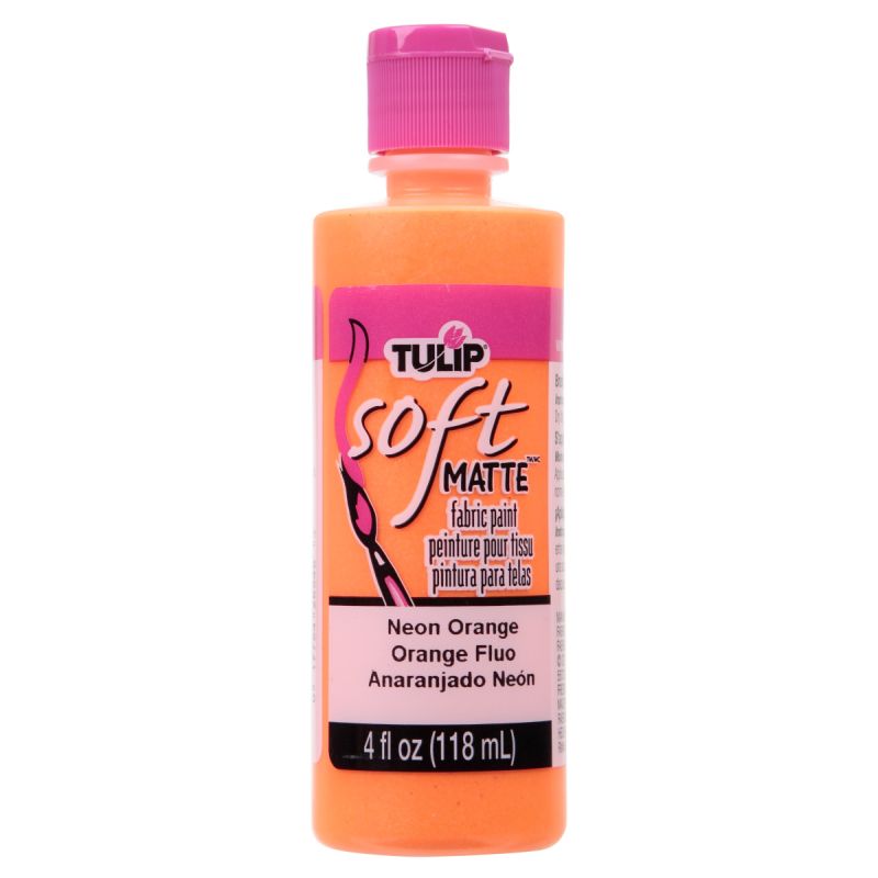 Tulip Neon Fiesta Orange Soft Fabric Paint 4oz