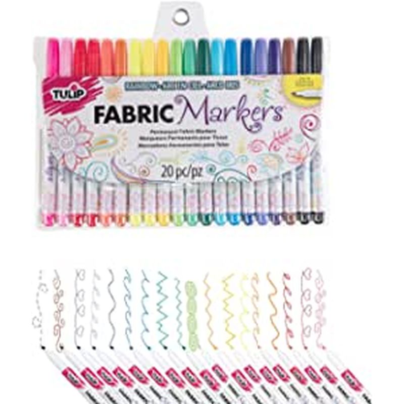 Tulip Fabric Markers Multi Fine 20 pack