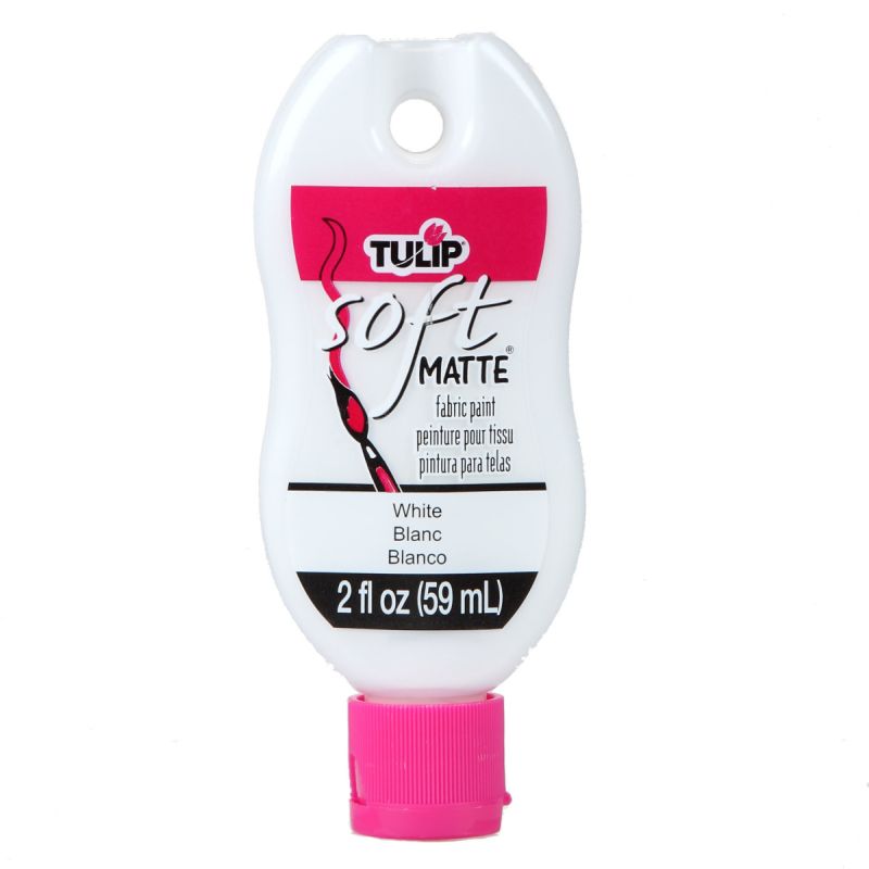 Tulip Matte White Soft Fabric Paint 2oz