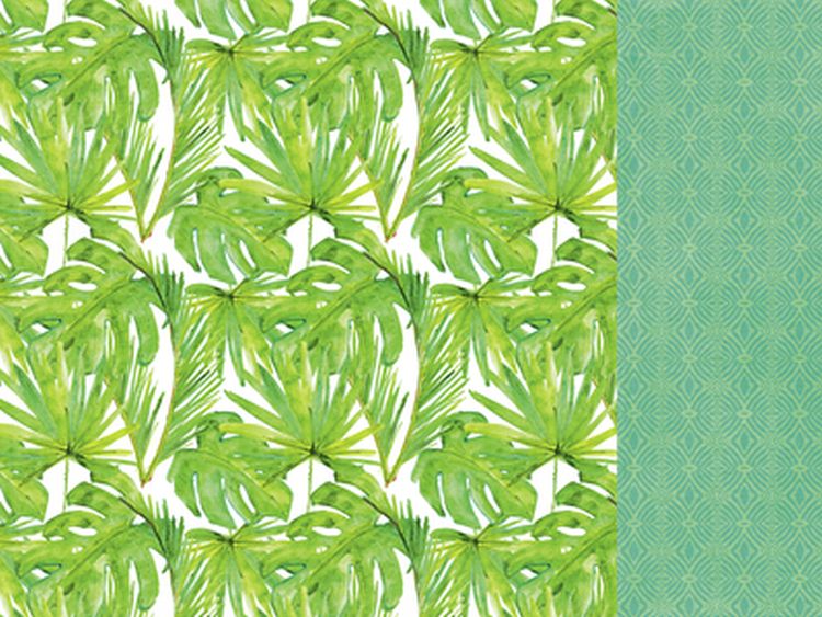 12x12 Scrapbook Paper - Palm Sold in Packs of 10 Sheets