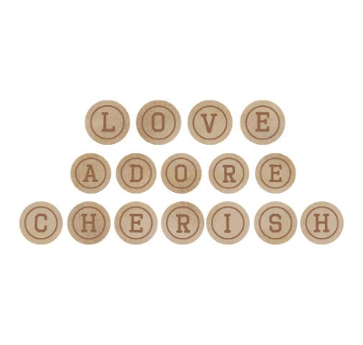 Wooden Letter Words - Cherish