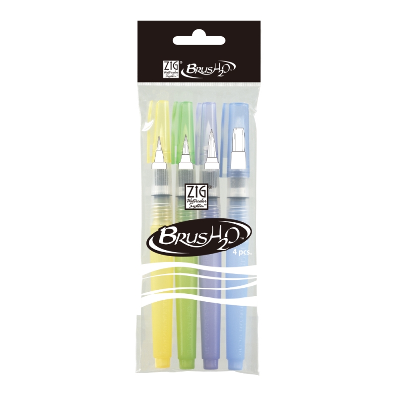 Zig Watercolour Brush2O x4 set4 Pcs Assorted Set