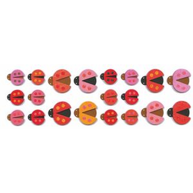 Dimensional Ladybug Stickers