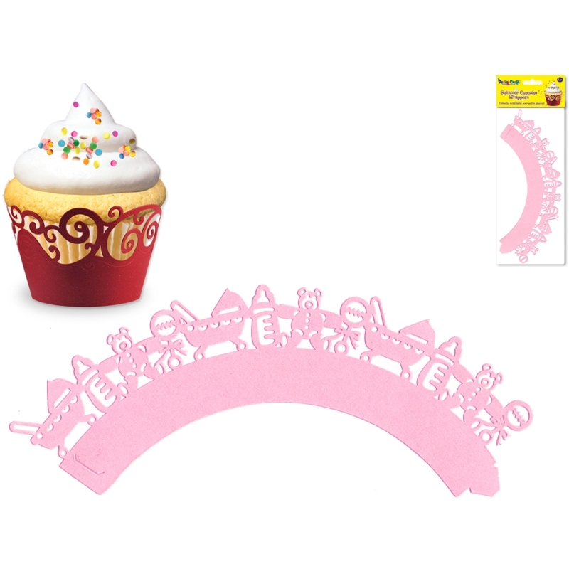 C'cake Wrappers BabyGirlPink3 x packs of 6