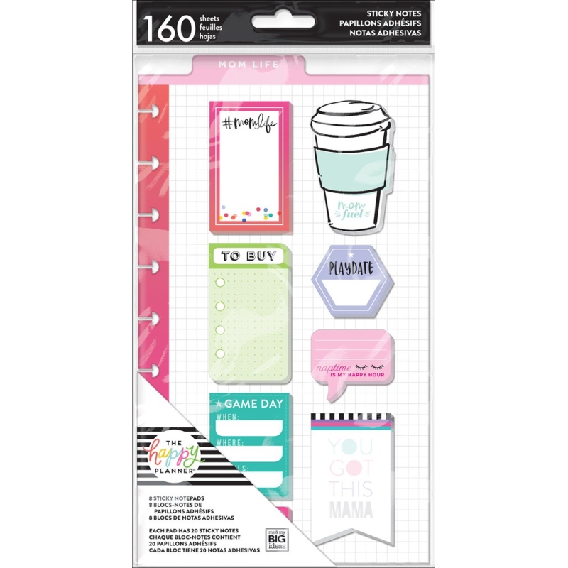 PLN Sticky Notes Mom Life Sticky Note Tabs