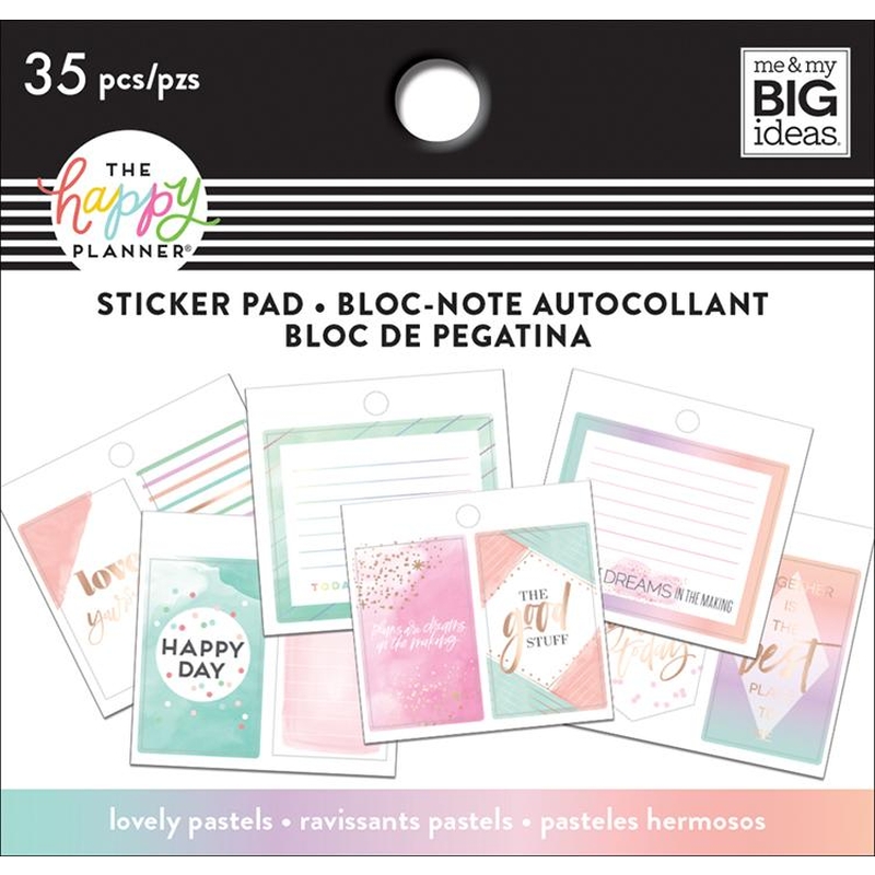 PLN Tiny Sticker Pad Lovely Pastels Sticky Pads