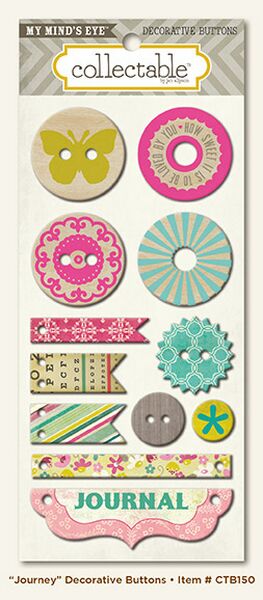 Journey Decorative Buttons Sold in Single Sets