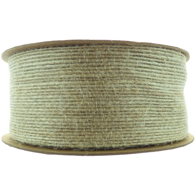 Open Weave Jute Ribbon Natural No.02 -  38mm x 9.1m