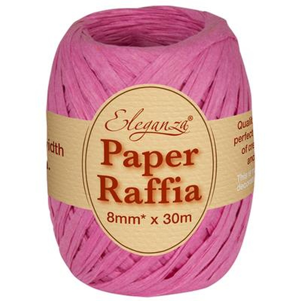 Paper Raffia No.28 Fuchsia  - 8mm x 30m