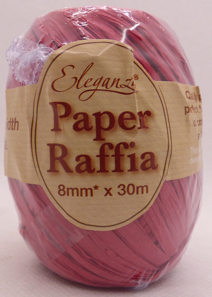 Paper Raffia No.16 Red - 8mm x 30m