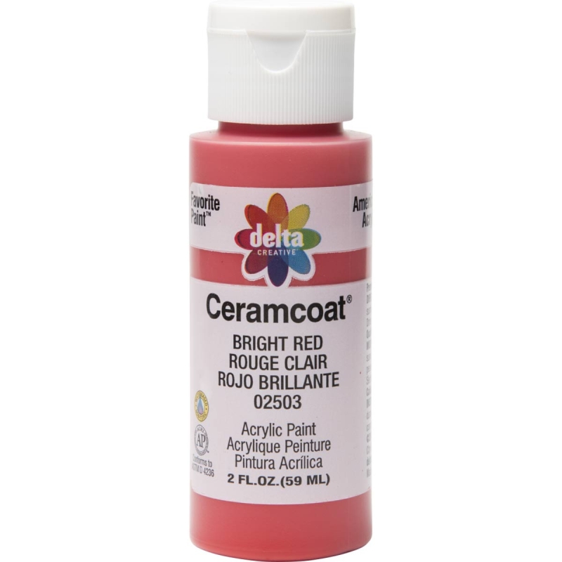 Bright Red Delta Ceramcoat 2oz