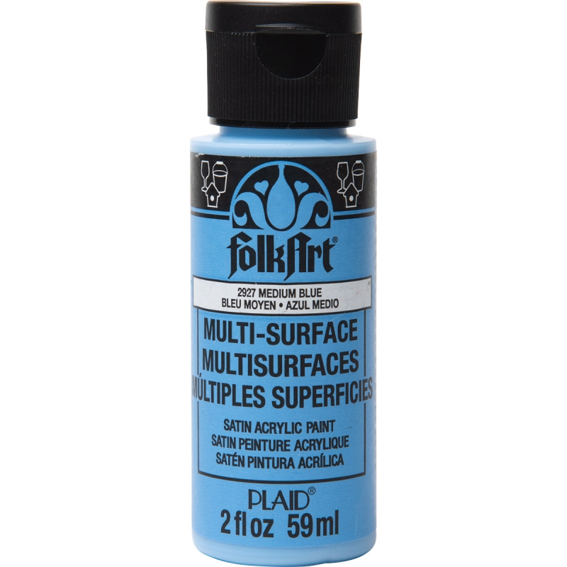 Medium Blue Folkart Multi-Surface 2oz