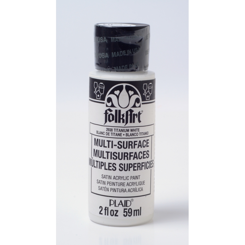 Titanium White  Folkart Multi-Surface 2oz