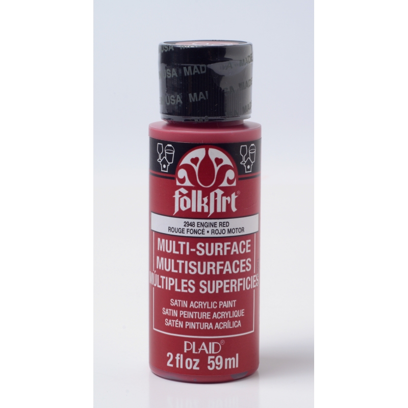 Engine Red Folkart Multi-Surface 2oz