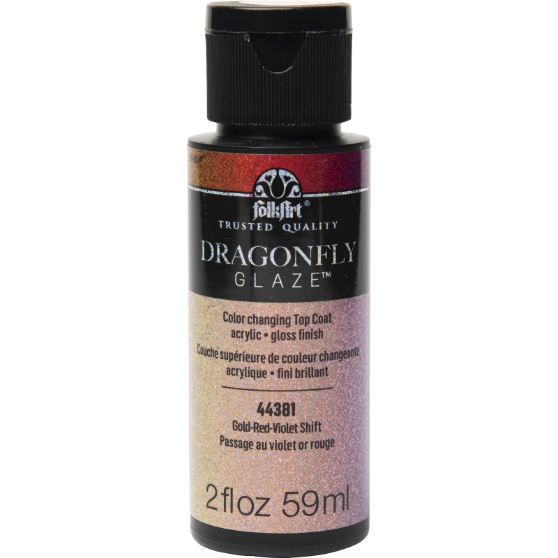 Red Violet Dragonfly Glaze FolkArt 2oz