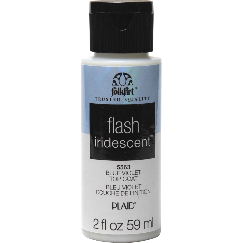 BLUE VIOLET FLASH IRIDESCENT FOLKART 2OZ