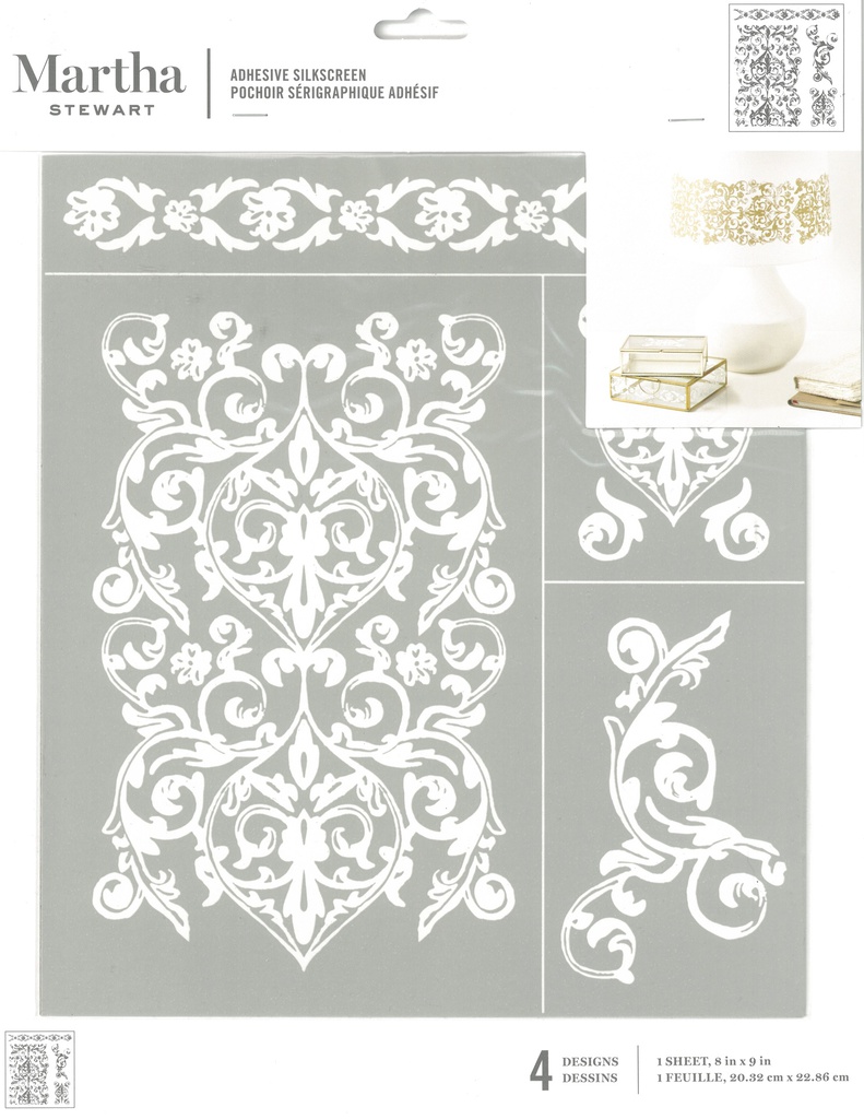 MARTHA STEWART CRAFTS DAMASK STENCIL