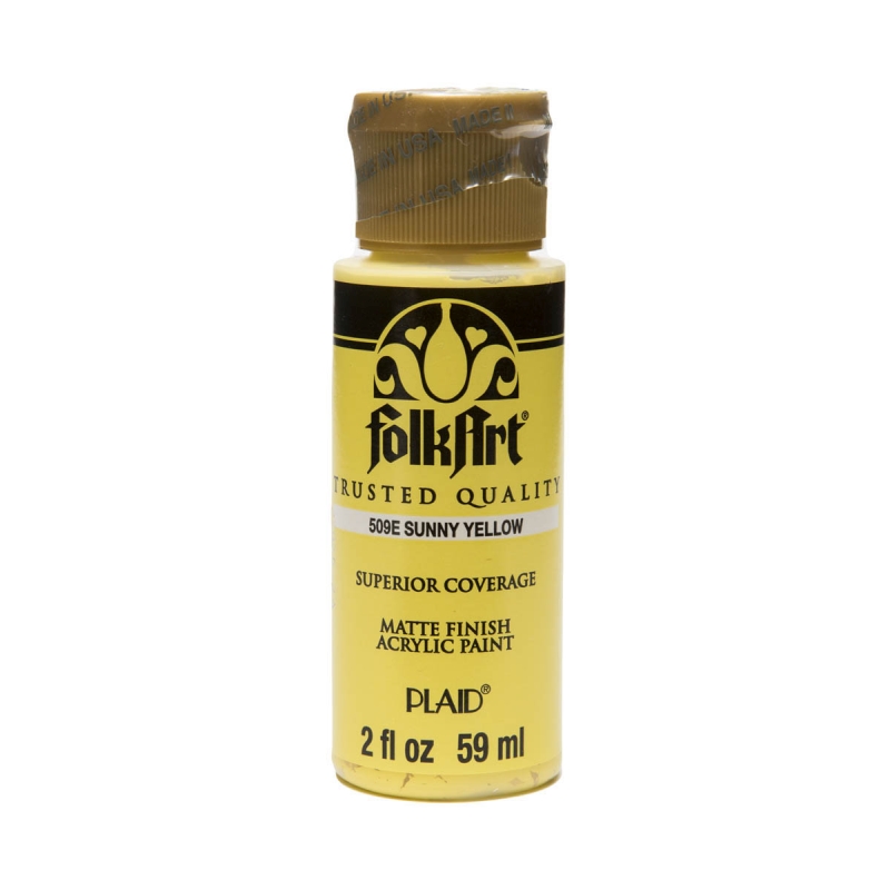 Sunny Yellow FolkArt- 2oz