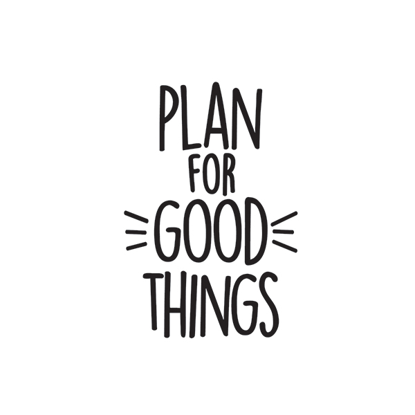 Good Things Black Planner Decal