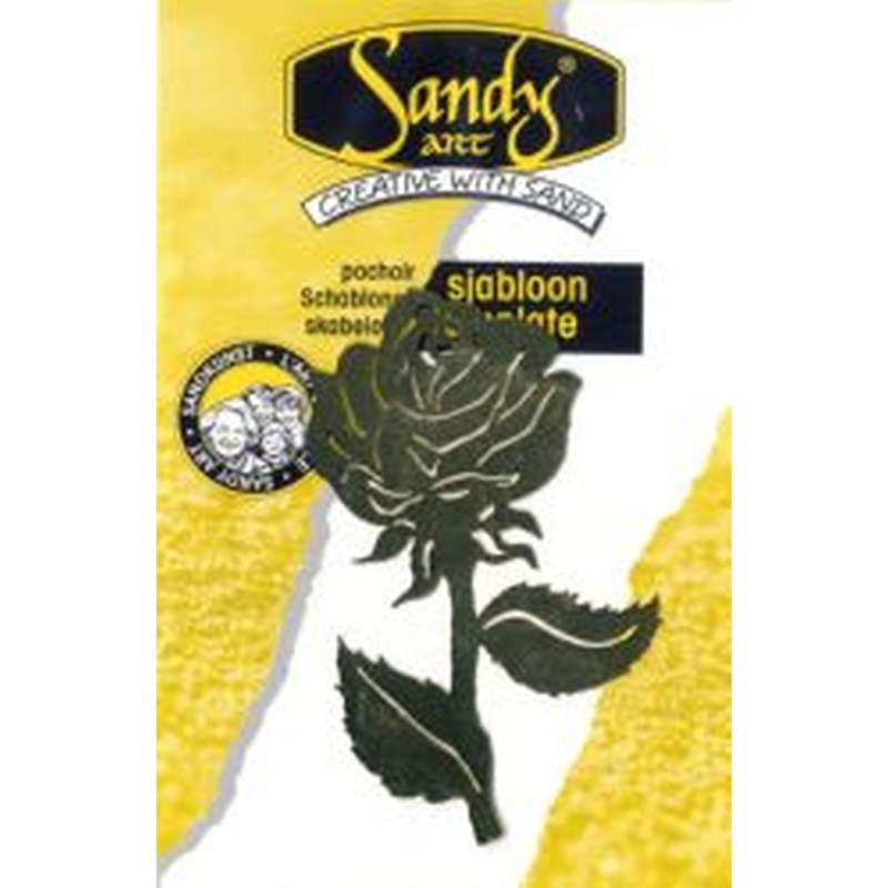 Sandy Art Template Rose