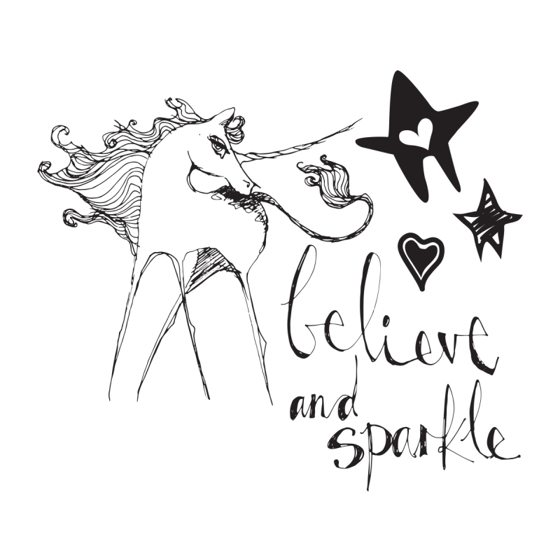 Unicorn Sparkle Clear Stamps