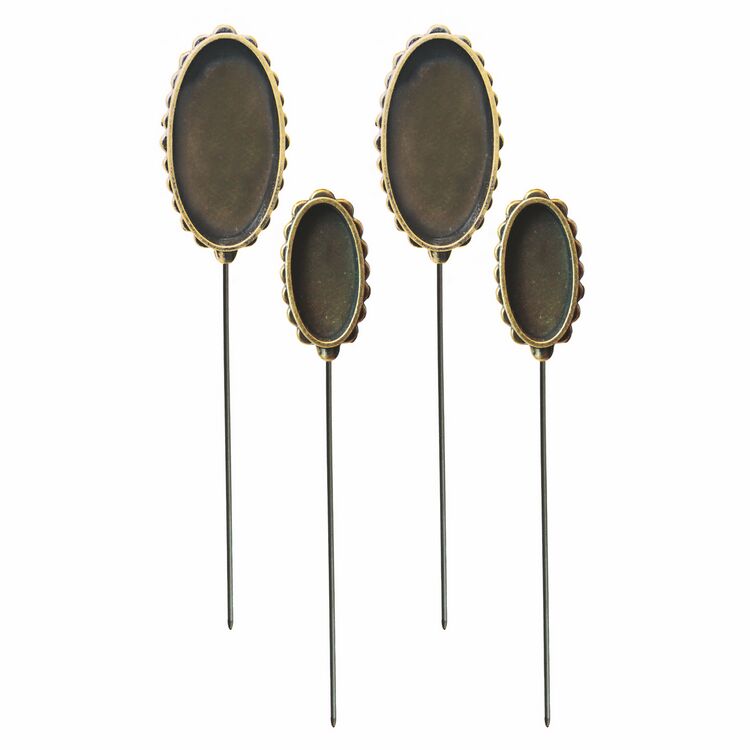 Oval Hatpin - Bronze