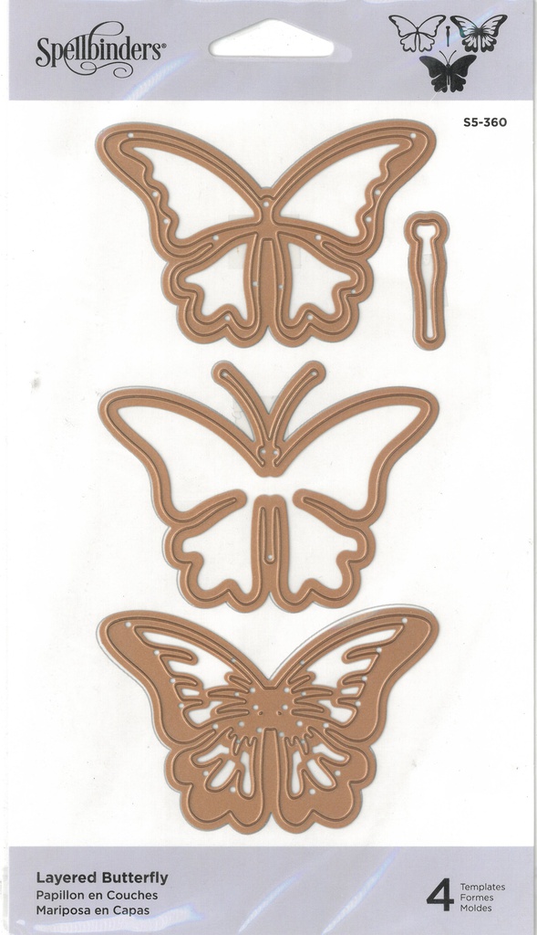 Layered Butterfly Etched Die