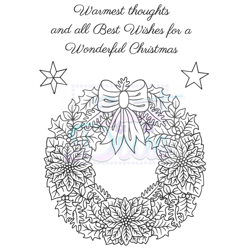 SD Floral Christmas Wreath