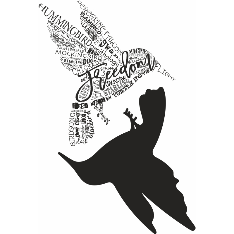 SCC Typography Bird Woodland Creatures Collection