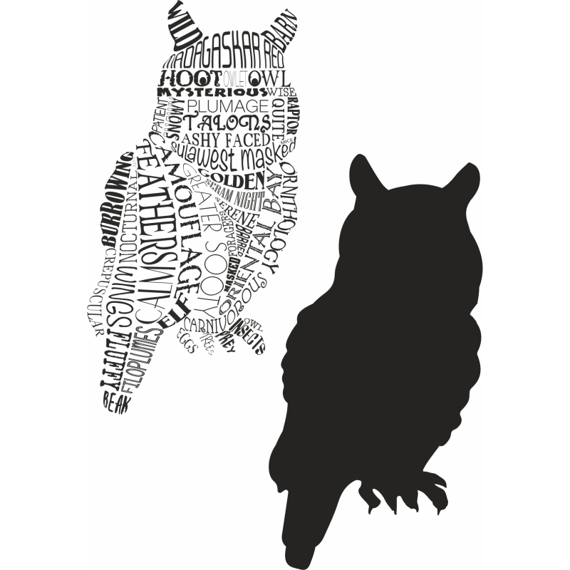 SCC Typography Owl Woodland Creatures Collection