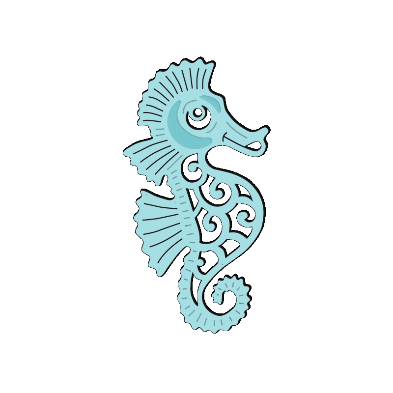 SD Stylish Seahorse Sweet Dixie Cutting Die