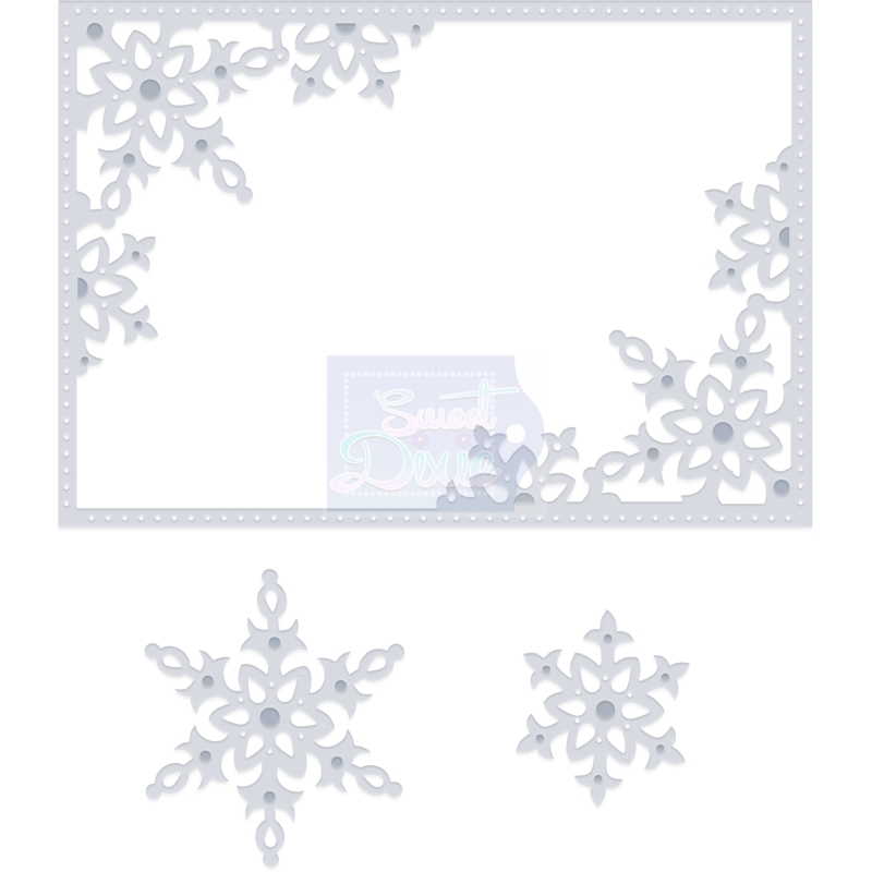 SD Snowflake Frame Sweet Dixie Cutting Die