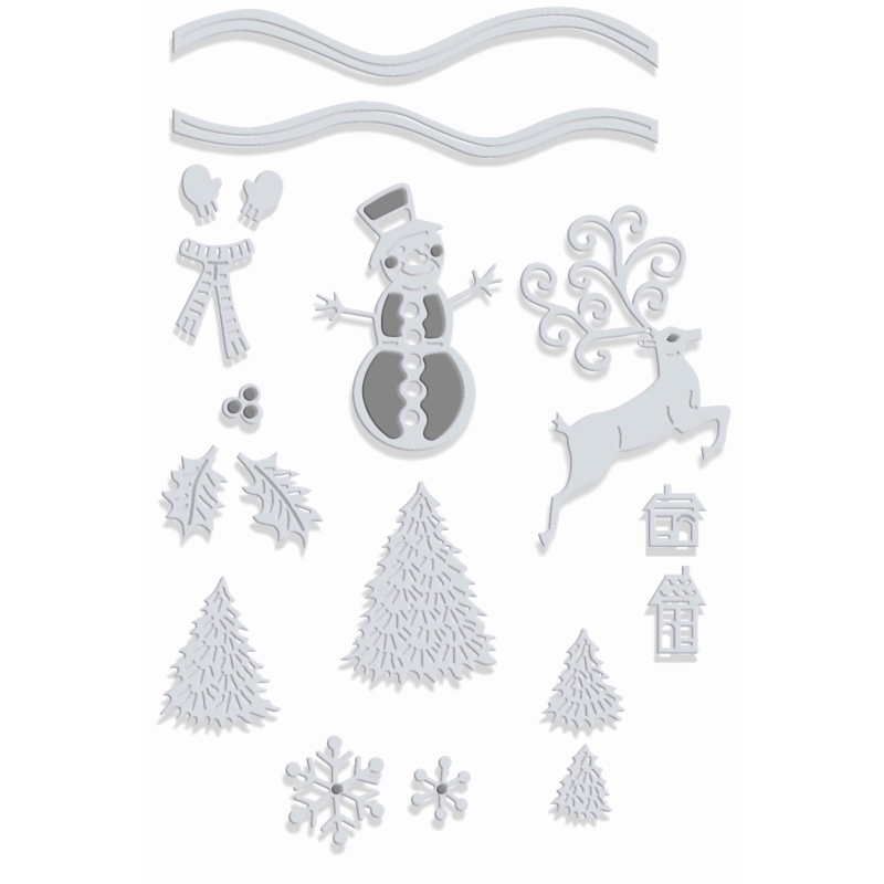 SD Snow Globe Accessories Sweet Dixie Cutting Die