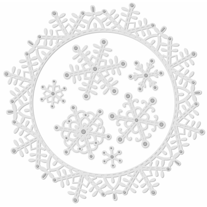 SD Snowflakes Frame Sweet Dixie Cutting Die