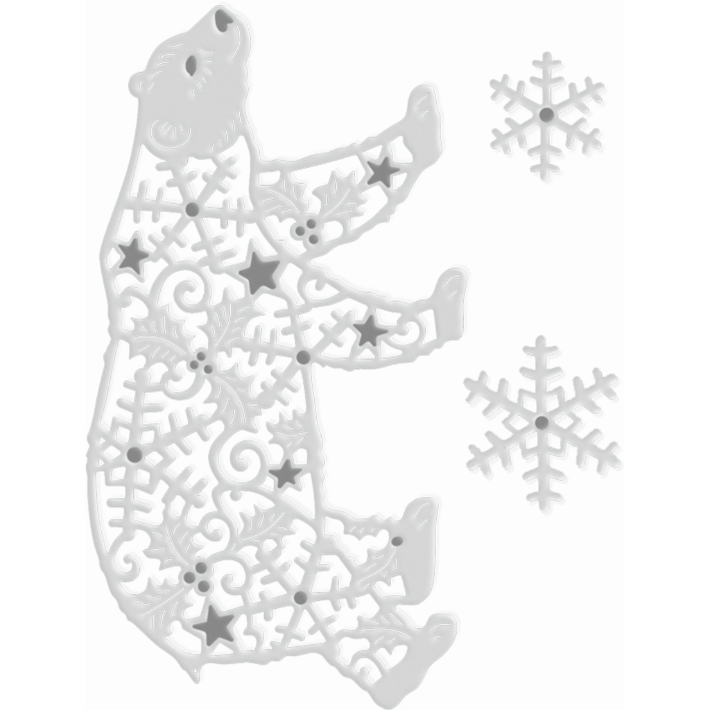 Filigree Polar Bear Sweet Dixie Cutting Die