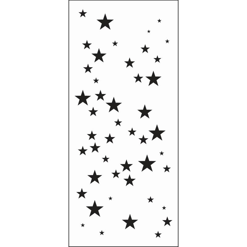 Slimline Stencil Star Sparkle