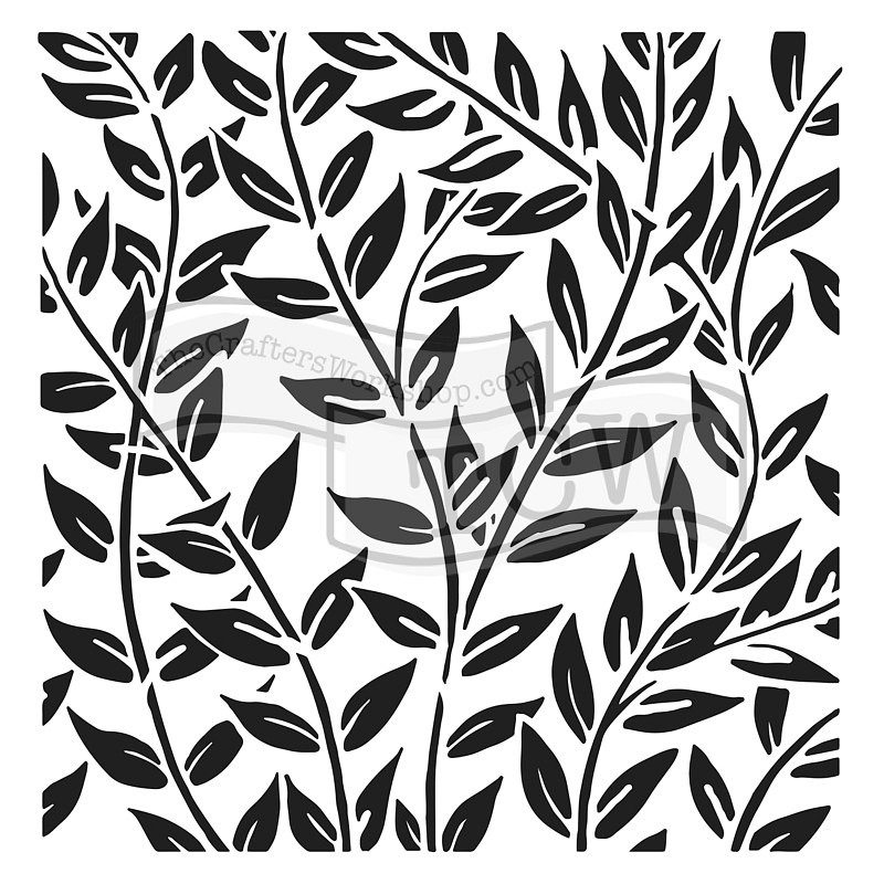 6x6 Stencil Jungle Vines