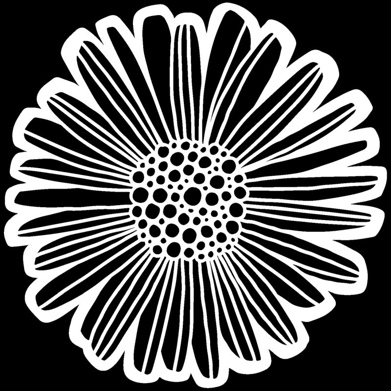 12x12 Stencil Felicia Daisy