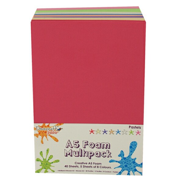 A5 Multi Foam Pastel 40 Sheets