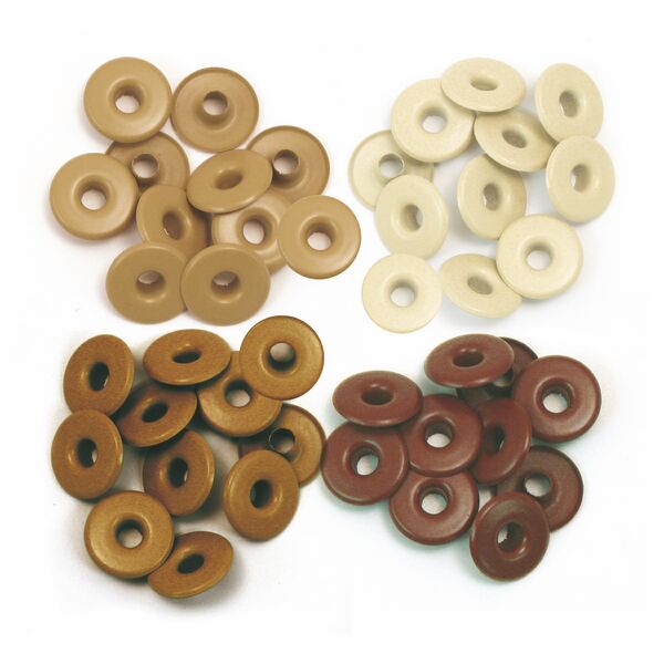 Wide Eyelets - Aluminium Brown Sold in Singles