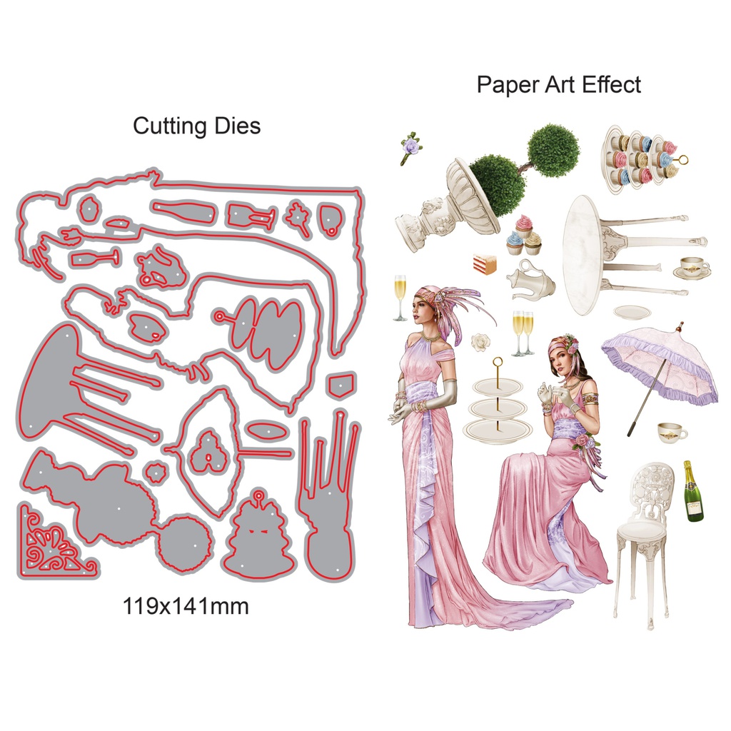 Match It Build A Scene Art Deco Summertime Die Set