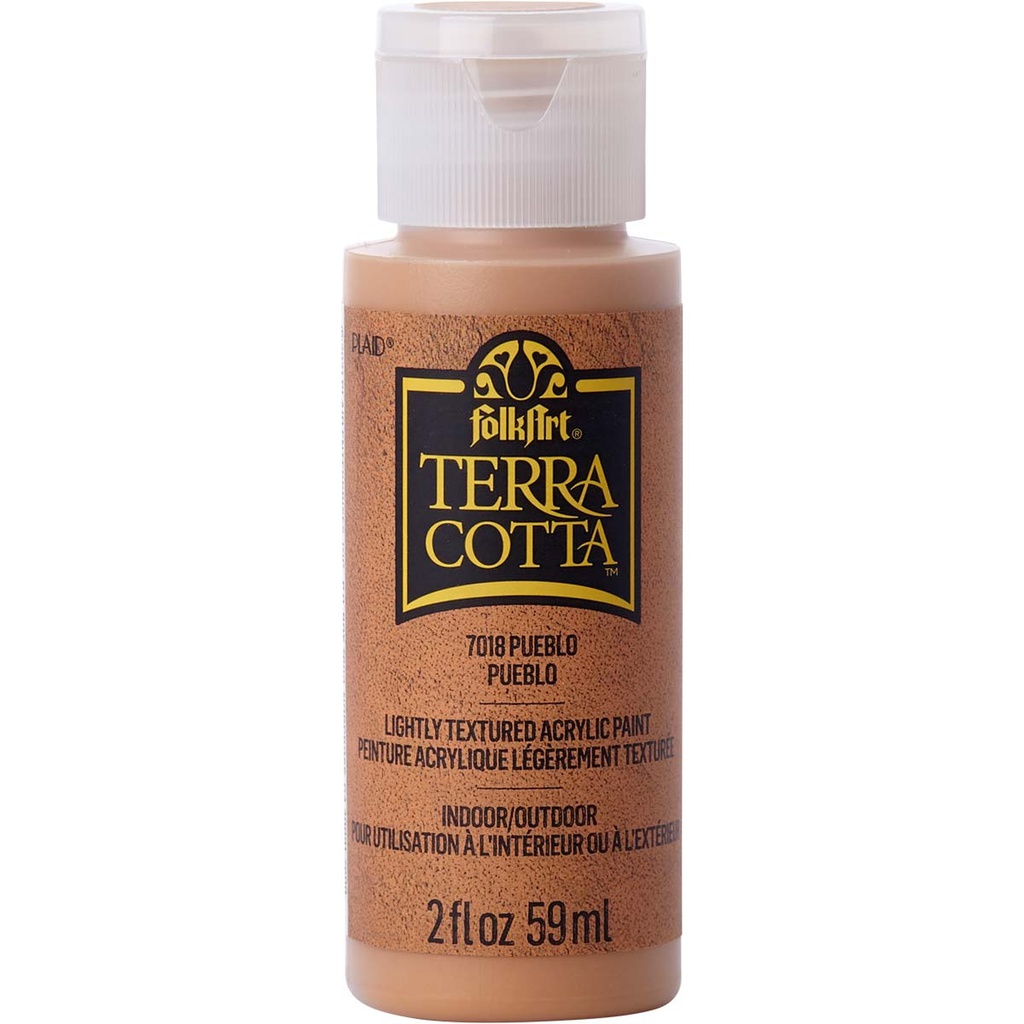 Pueblo Folkart Terra Cotta Textured Paint - 2 Oz.