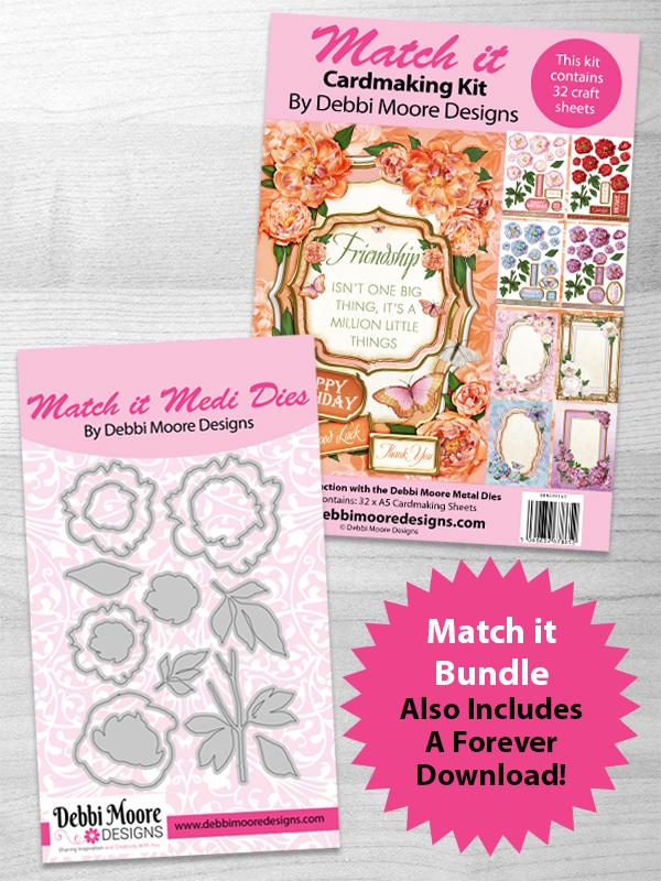 Match it Medi - Peony Die, Pad, Forever Code Set - DMMI141-DMMIPP141